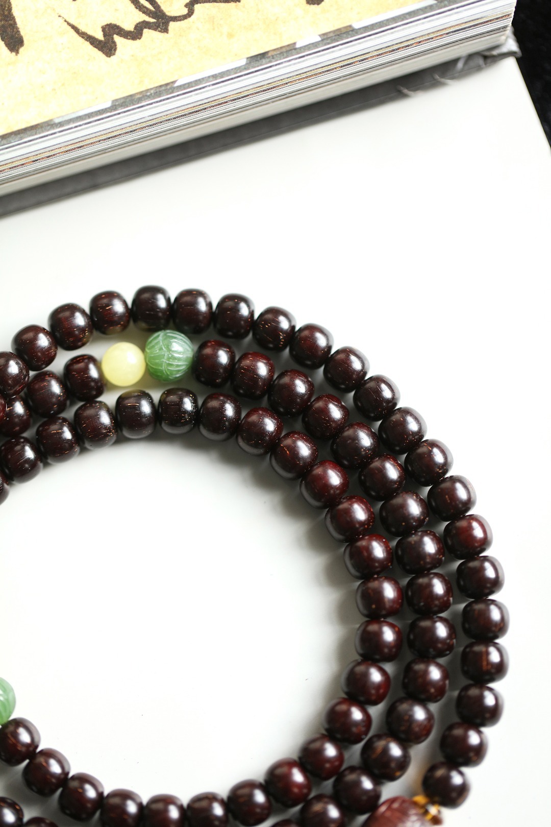 金星 紫檀苹果珠7x8mm手链｜莫云莫匆匆，生活也可以，慢而美。 金星 紫檀苹果