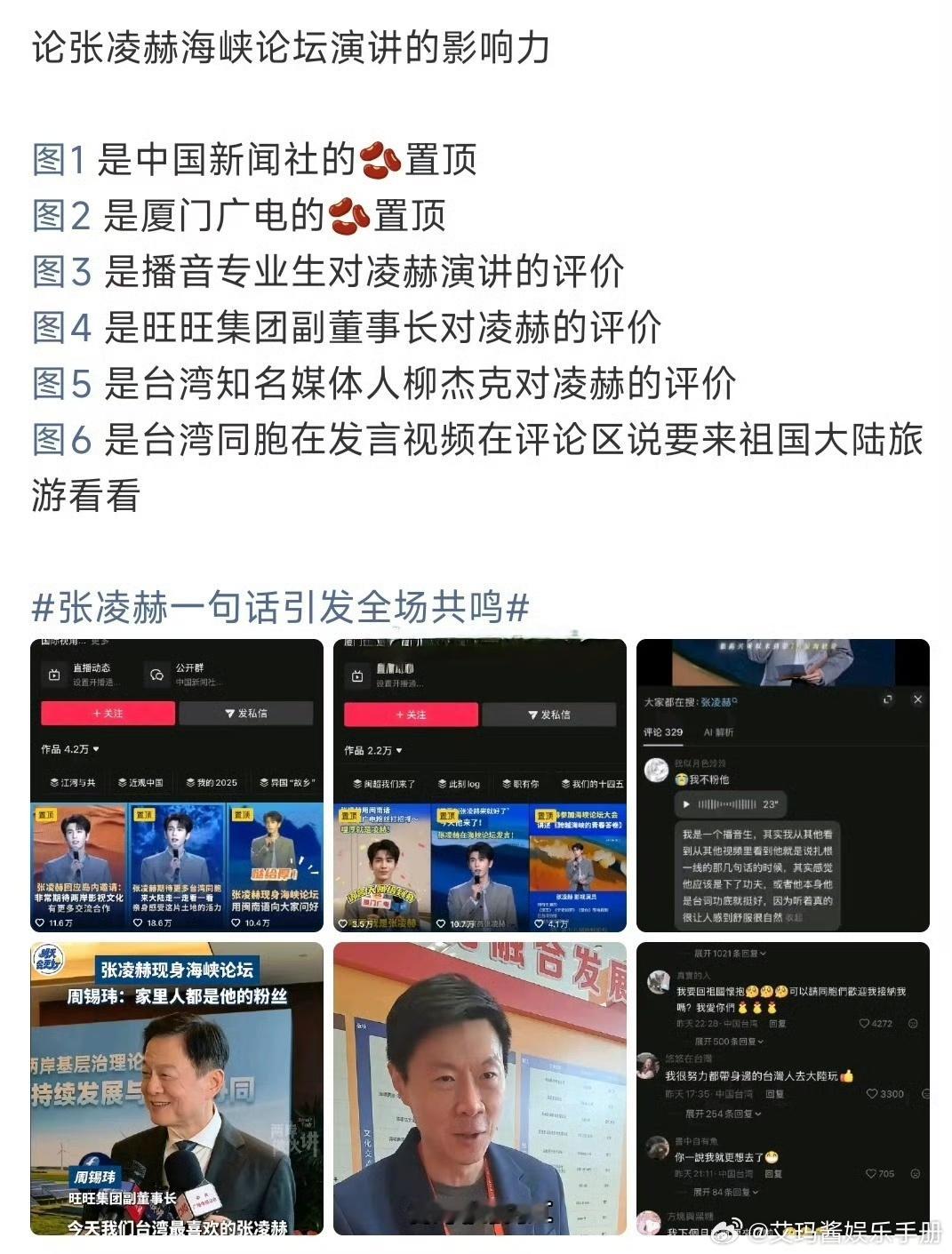 张凌赫海峡论坛演讲影响力 