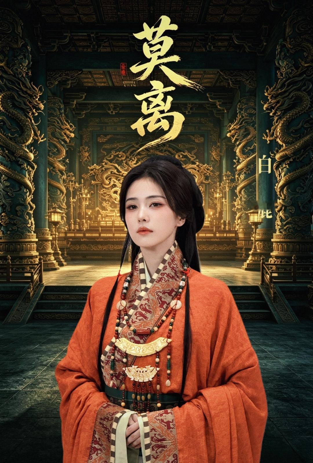 白鹿战国女皇，眉藏锋刃，气镇山河。翻手覆乾坤！一妆便入千年境，恍见商周盛世家。白