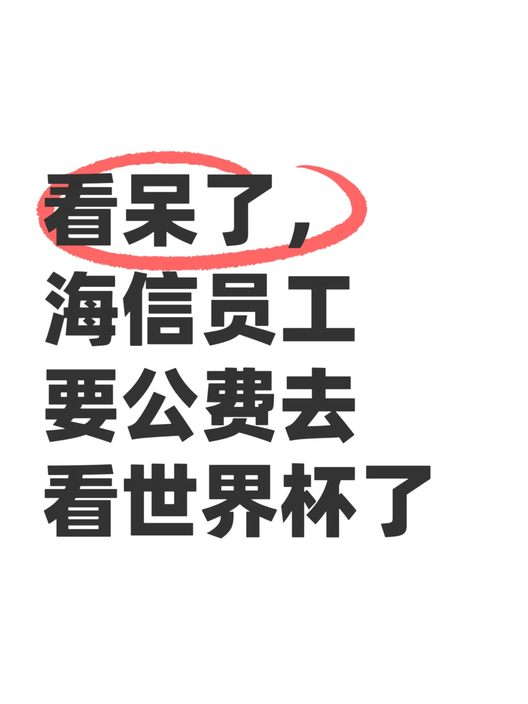 海信这波公费看球，球迷看了真绷不住