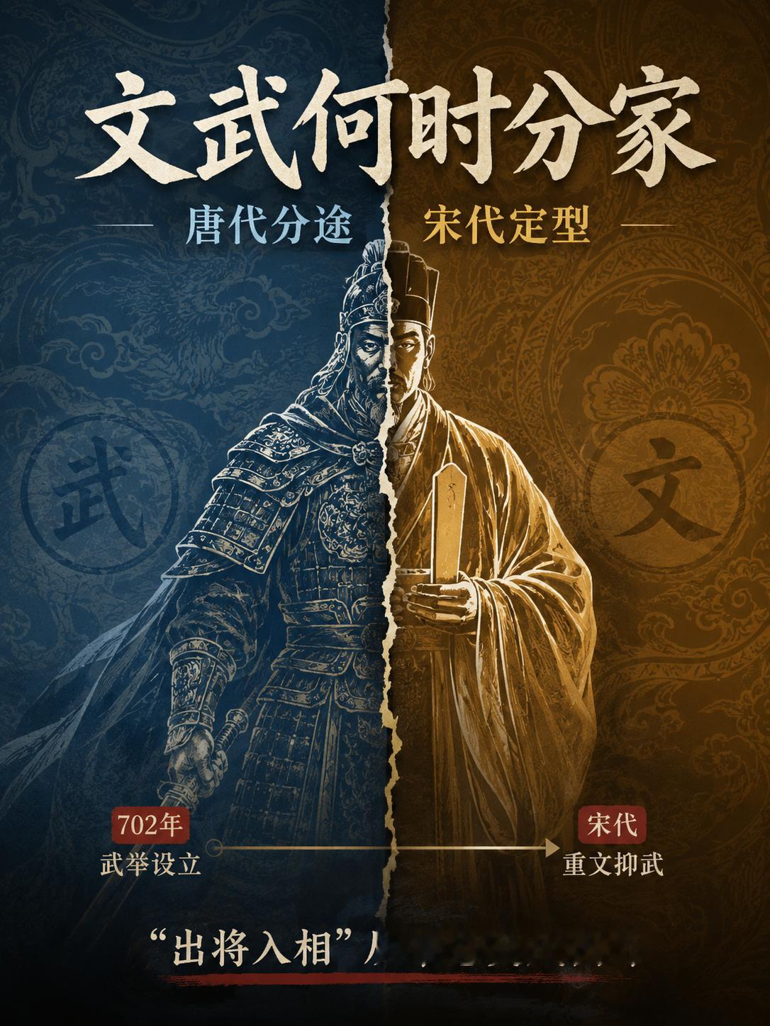 中国古代说“出将入相”，文武什么时候开始分家？Claude对此解答："出将入相"