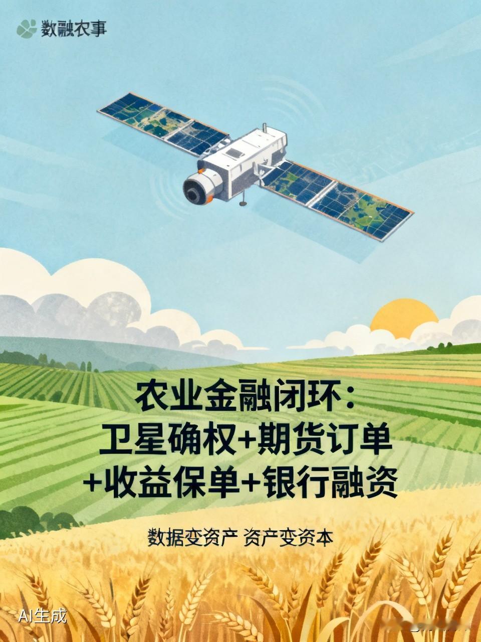 在陕西做苹果产业的朋友注意了！
数融农事打造全新农业金融闭环：
先用卫星遥感给农