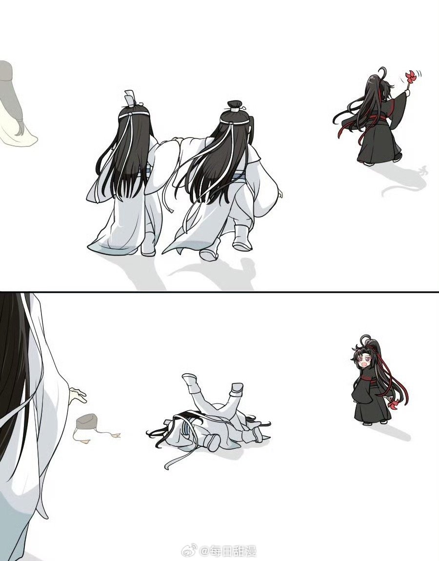 小汪叽总是追着羡羡跑，哥哥拦都拦不住x:namako_zt 
