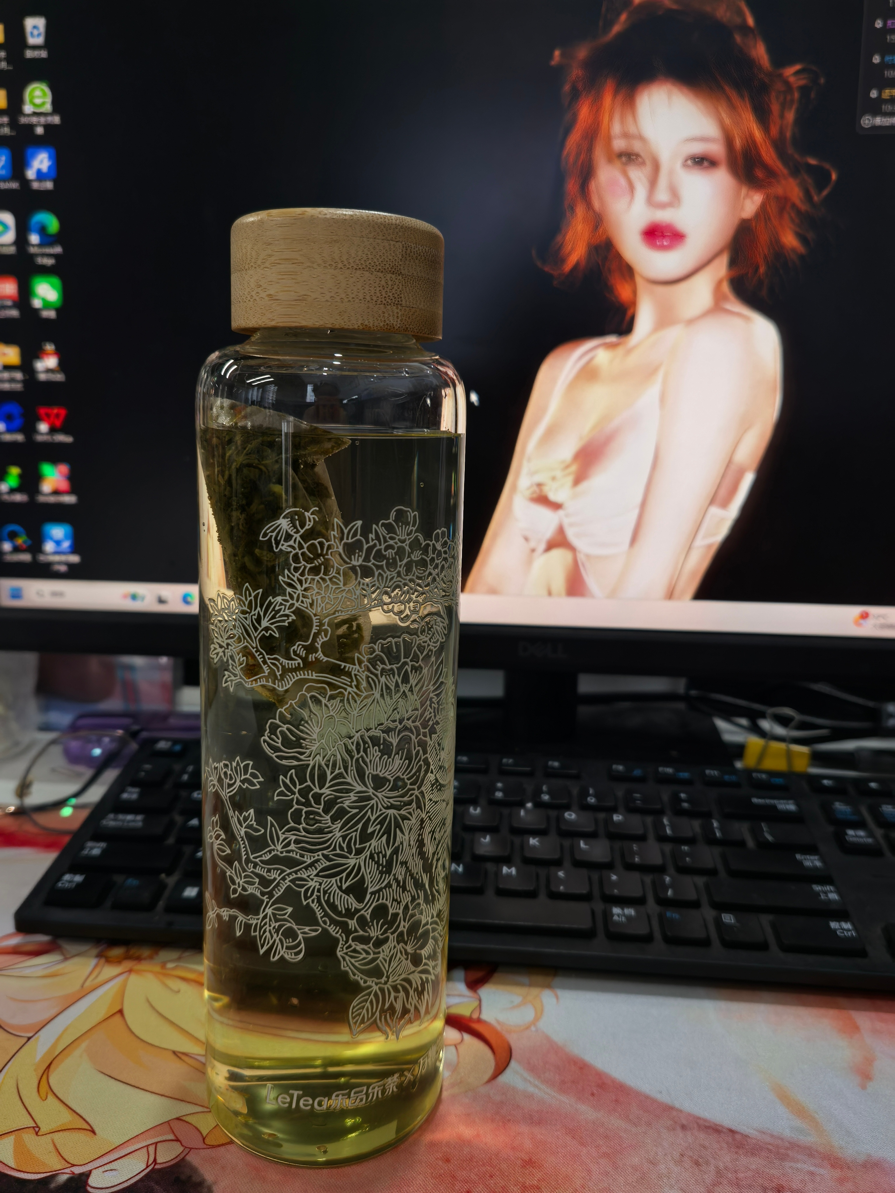 今天喝栀子毛峰，也很不错，清爽乐品乐茶全球品牌代言人赵露思