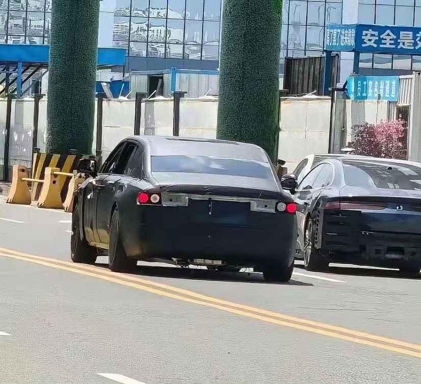 仰望行政轿车全新谍照曝光！能从图片中看出来是和劳斯莱斯同款对开门设计车身方正，和