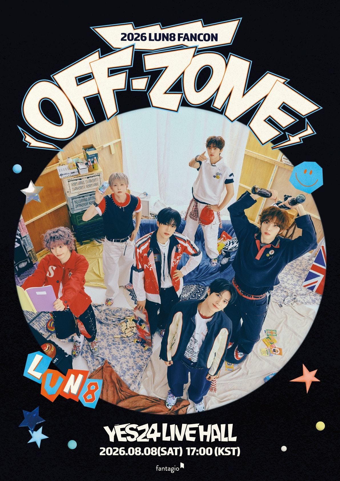  LUN8 FANCON《OFF-ZONE》预告海报，8月8日举行，粉丝免费！官