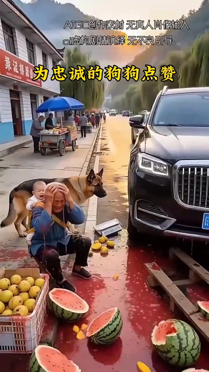 为忠诚的狗狗点赞。