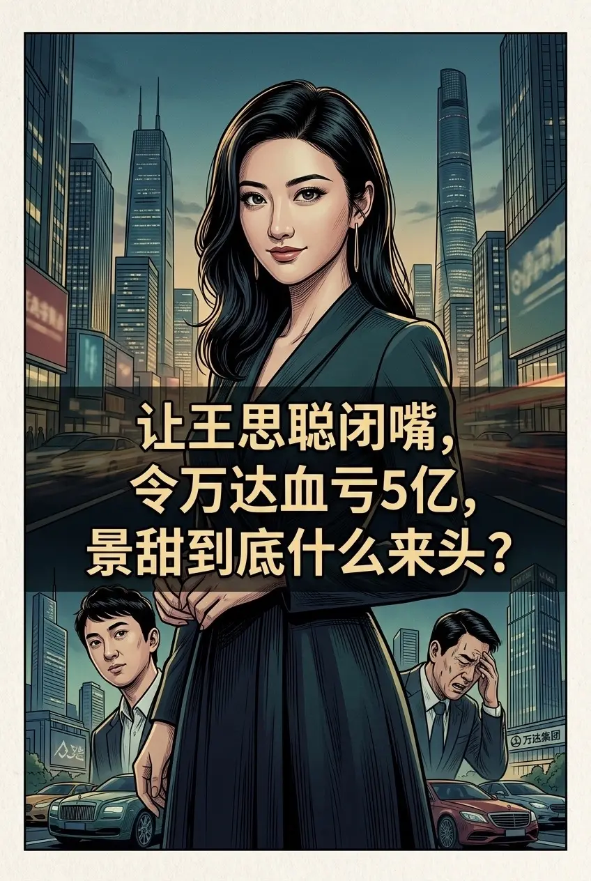 让王思聪闭嘴，令万达血亏5亿，景甜到底什。么来头?