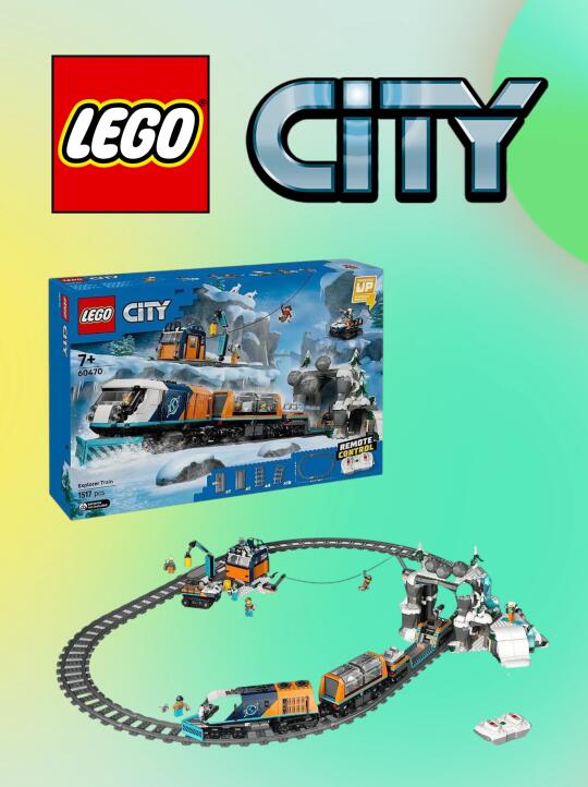 8款乐高城市系列新品，又一艘列车🚄