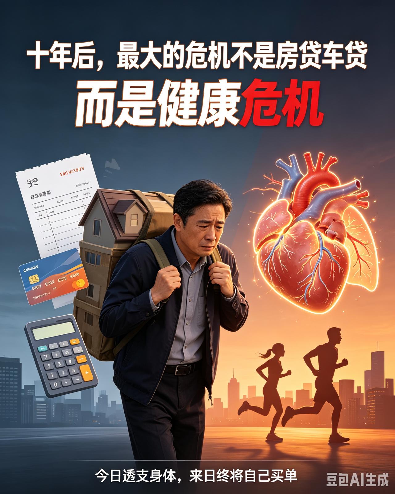 十年之后，人生最大的危机，未必是房贷，也未必是车贷。

不管是70后、80后、9