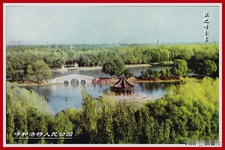 呼和浩特的八十年代：一张旧照片一份情怀，这个时期还叫人民公园，看到这张旧照片和现