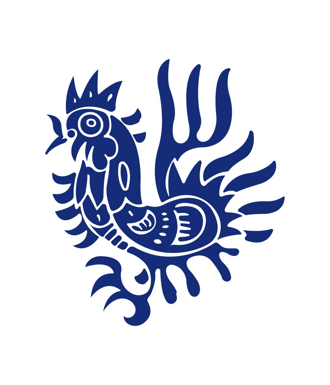 传统动物图案-雄鸡纹