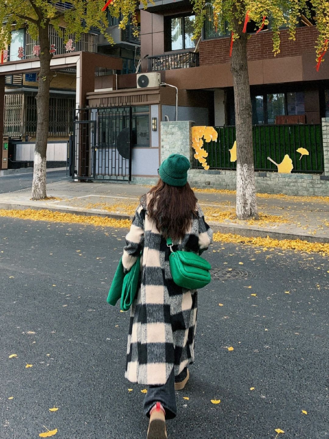 OOTD | 假装韩女出街🧤格子大衣复古慵懒感~