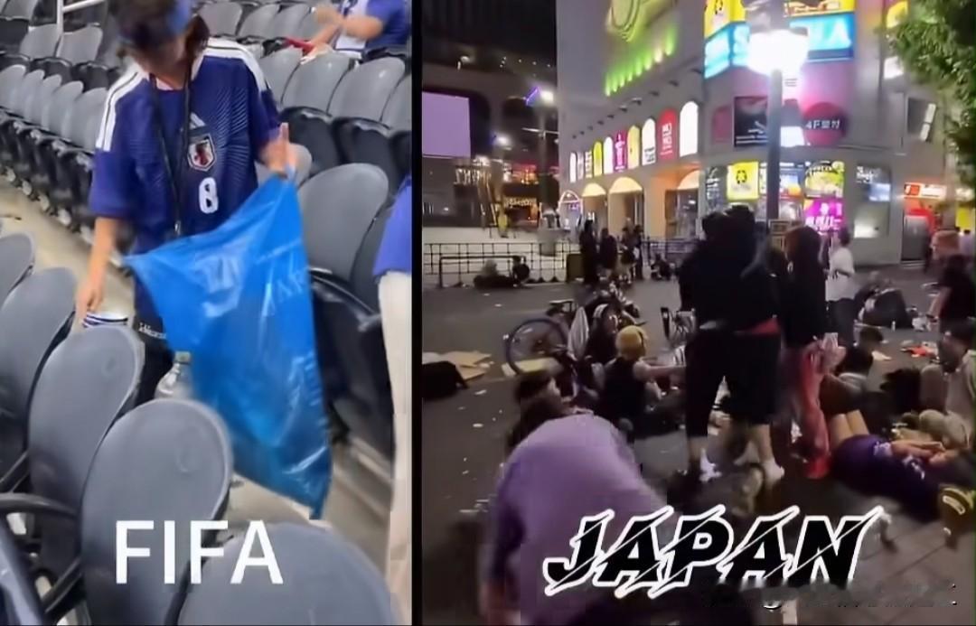 日本网友发帖，虽然世界杯时日本人捡垃圾的行为受到称赞，但真是蠢透了。那为什么涩谷