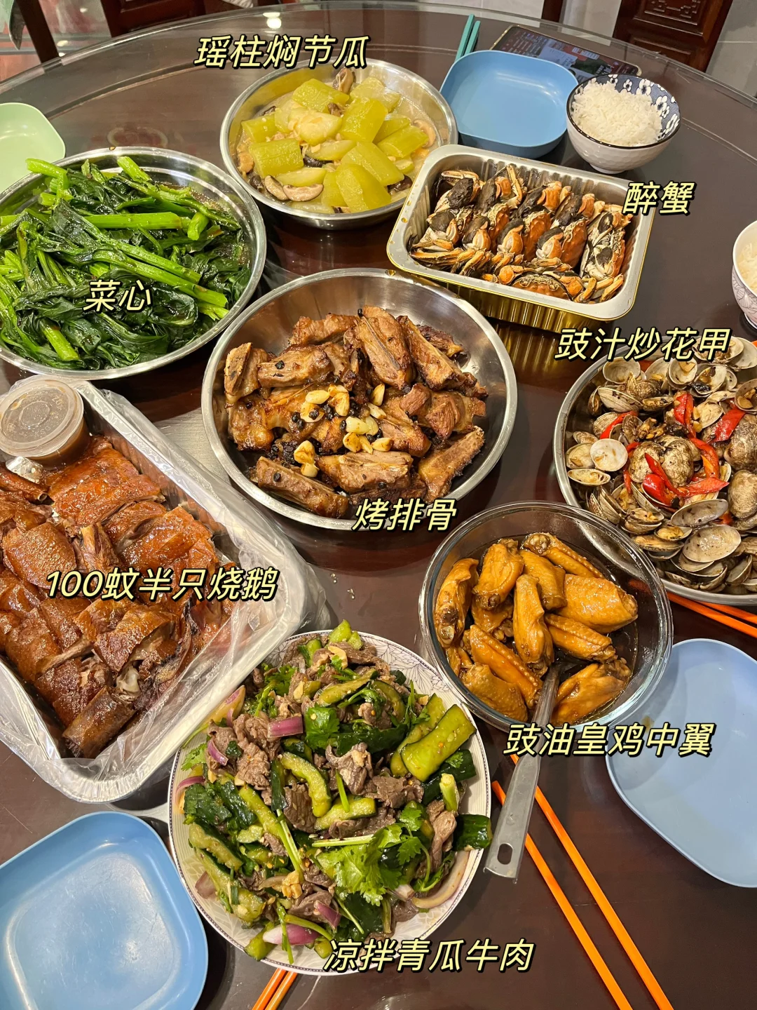 回公婆家吃饭😋每次都是很丰盛
