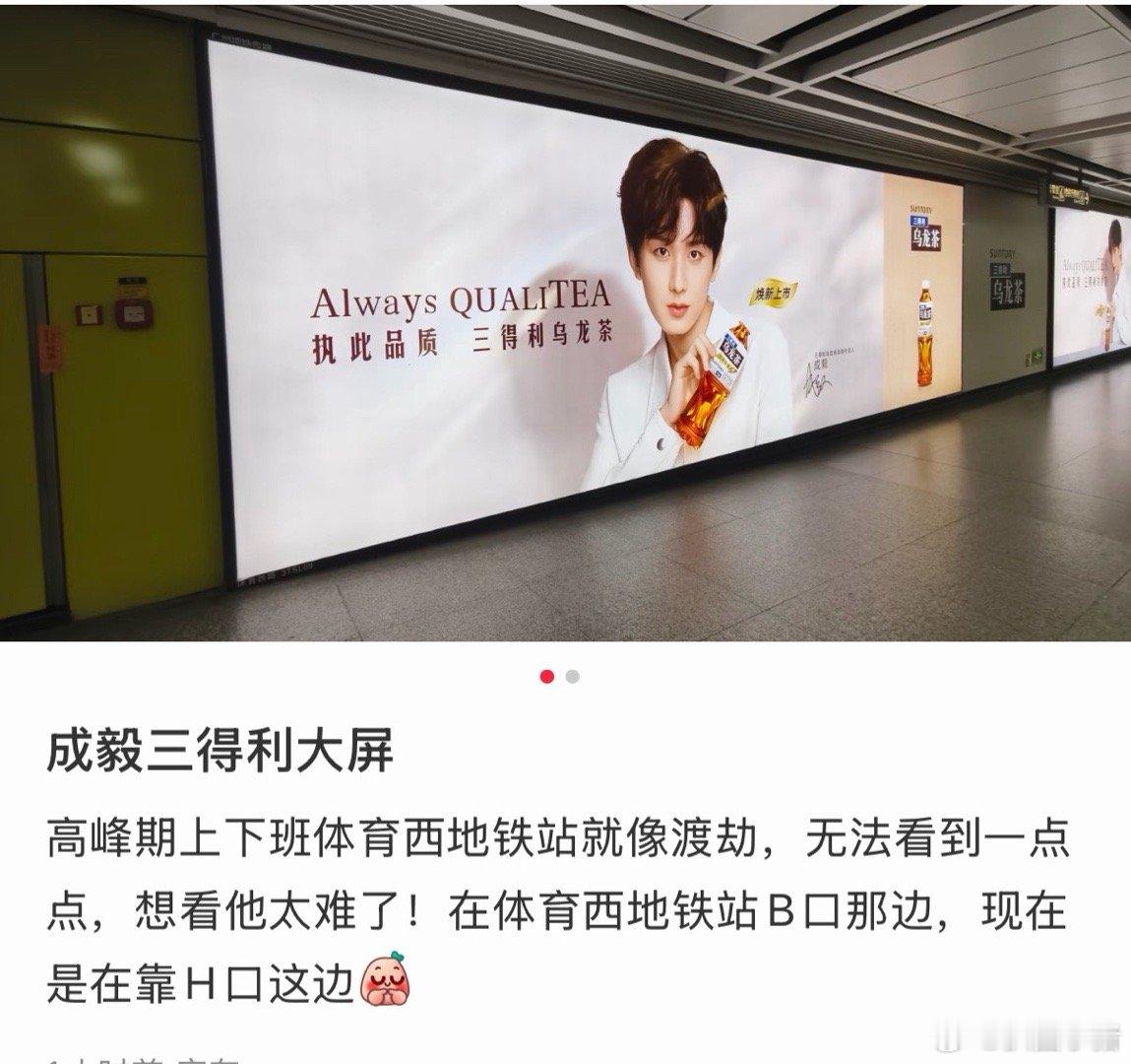 成毅最新代言地广～可以去打卡啦