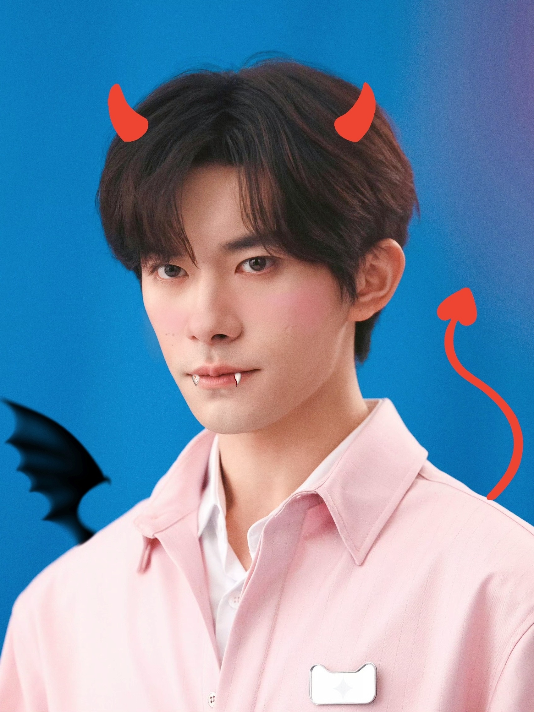 易烊千玺 美四如果是小恶魔👿也一定是那种很好被欺负的
