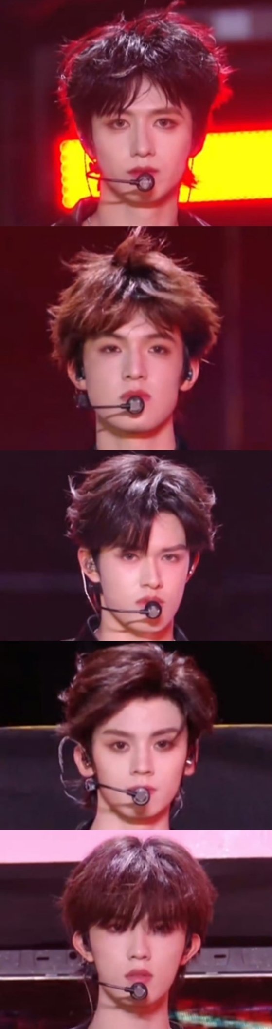登陆少年海口演唱会怼脸生图🈶，看看我们Top的门面👀朱志鑫、张泽禹、张极、左