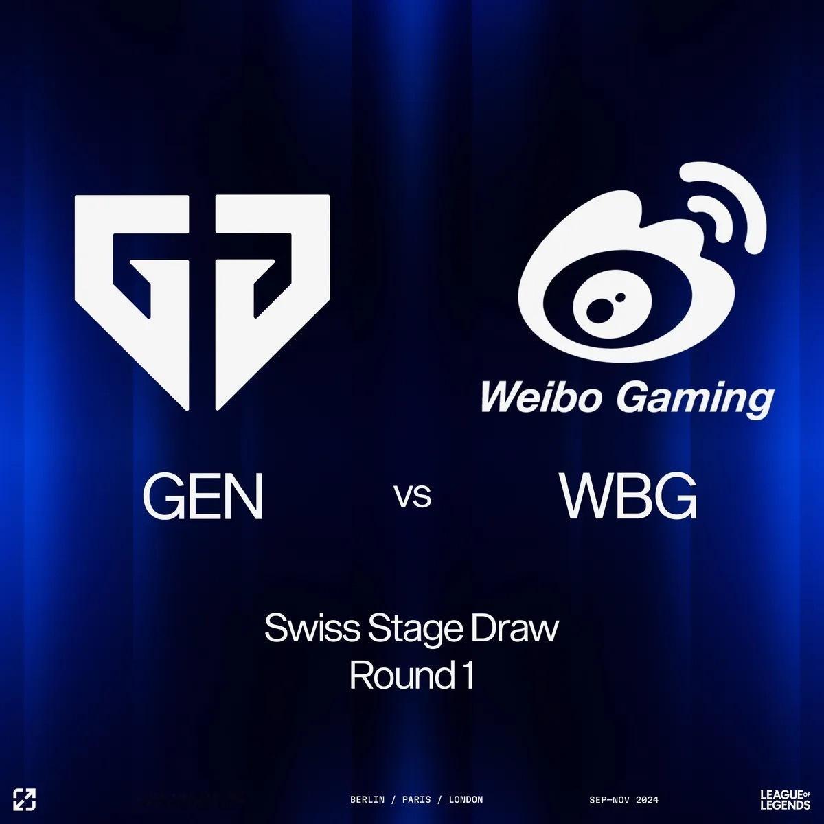 WBG瑞士轮首轮的对手是GEN！赢了血赚输了不亏！#S14瑞士轮抽签##WBG首