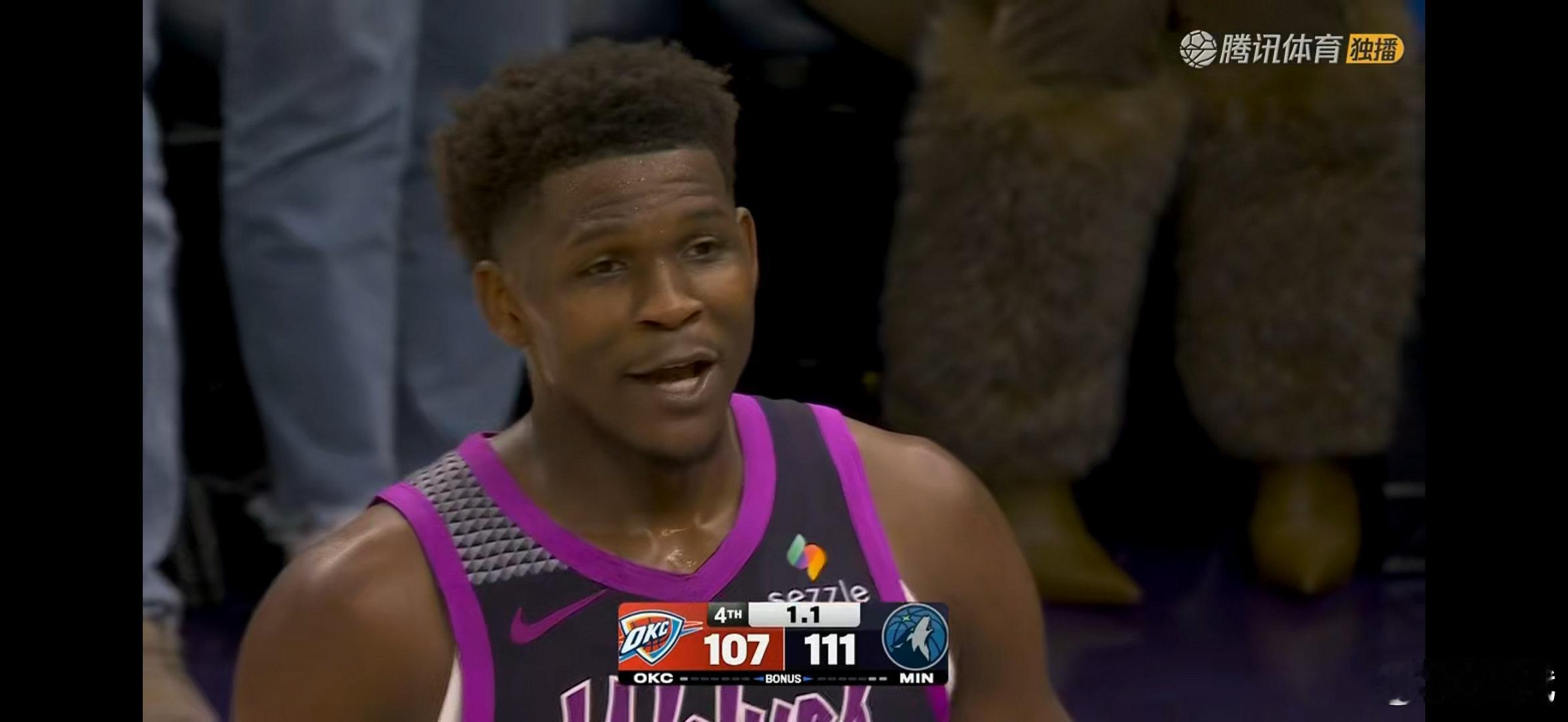 今天雷霆和森林狼的比赛真精彩，祝贺森林狼队获胜！ 