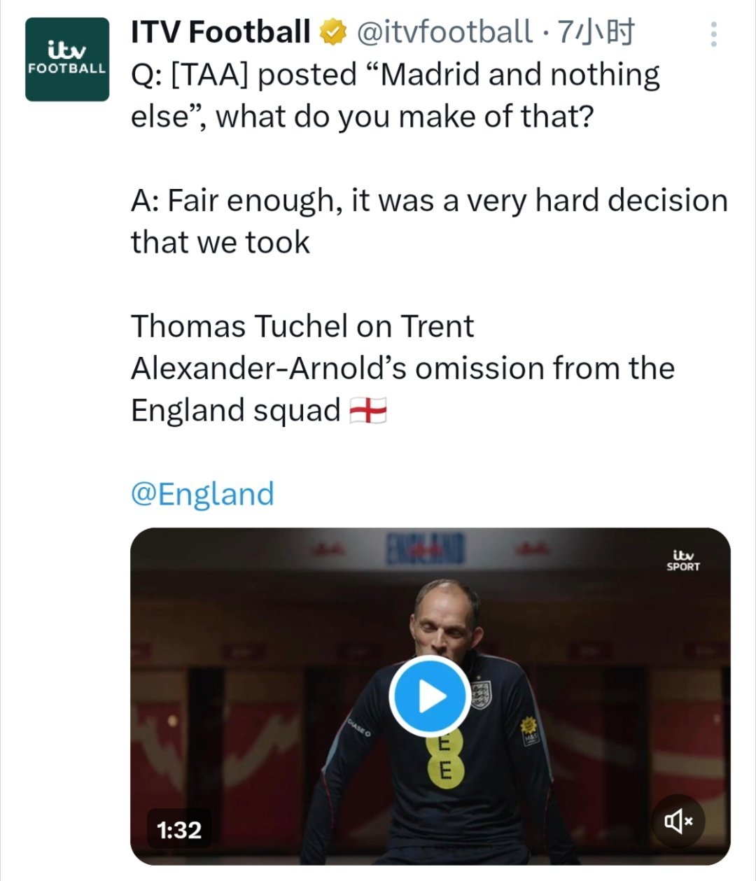 图赫尔完全没有从过去的错误吸取教训，人家赢德比发一句队歌他又破防了