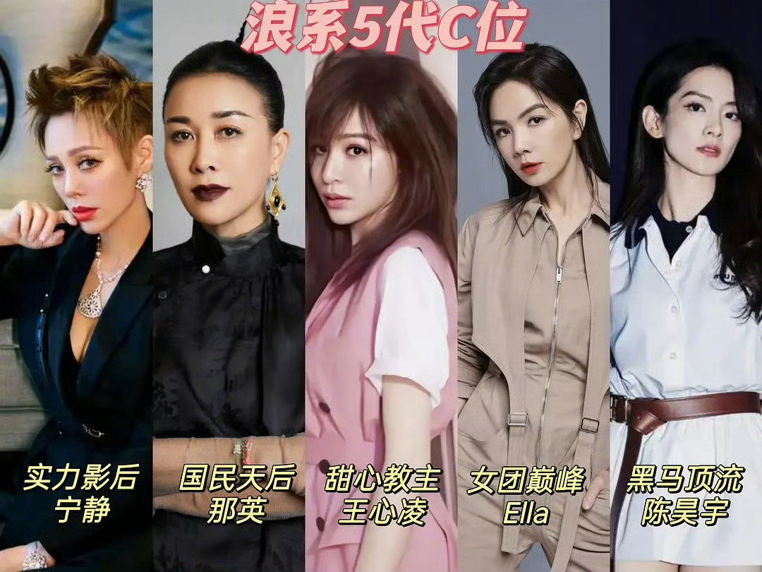 历届浪姐C位：宁静、那英、王心凌、Ella、陈昊宇，其实这五个 C位可以组个团！