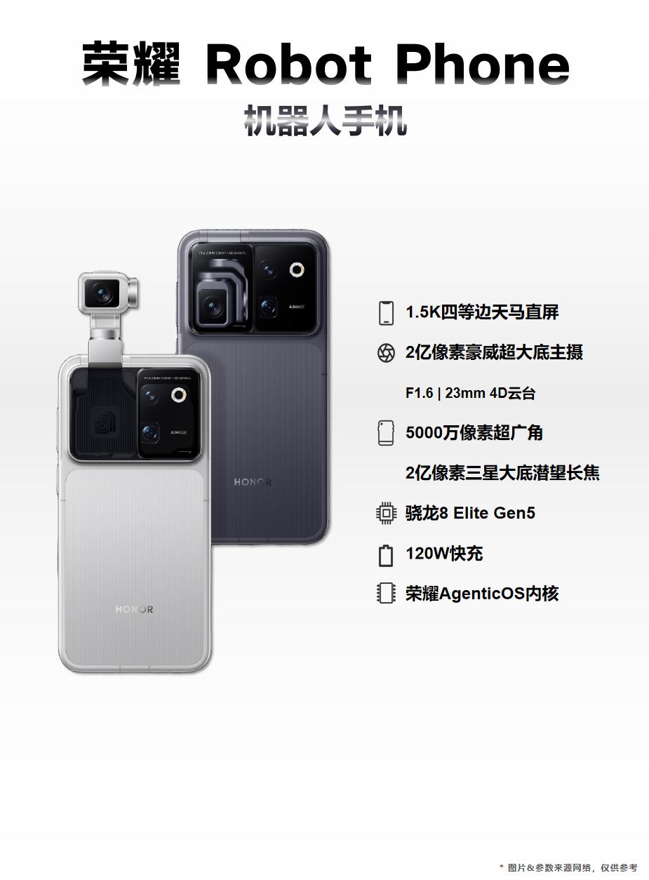 荣耀Robot Phone配置提前看！荣耀Robot Phone将于8月份正式上