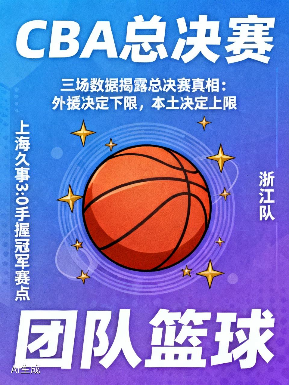 三场数据揭开总决赛真相：外援决定下限，本土决定上限
CBA总决赛前三场结束，上海