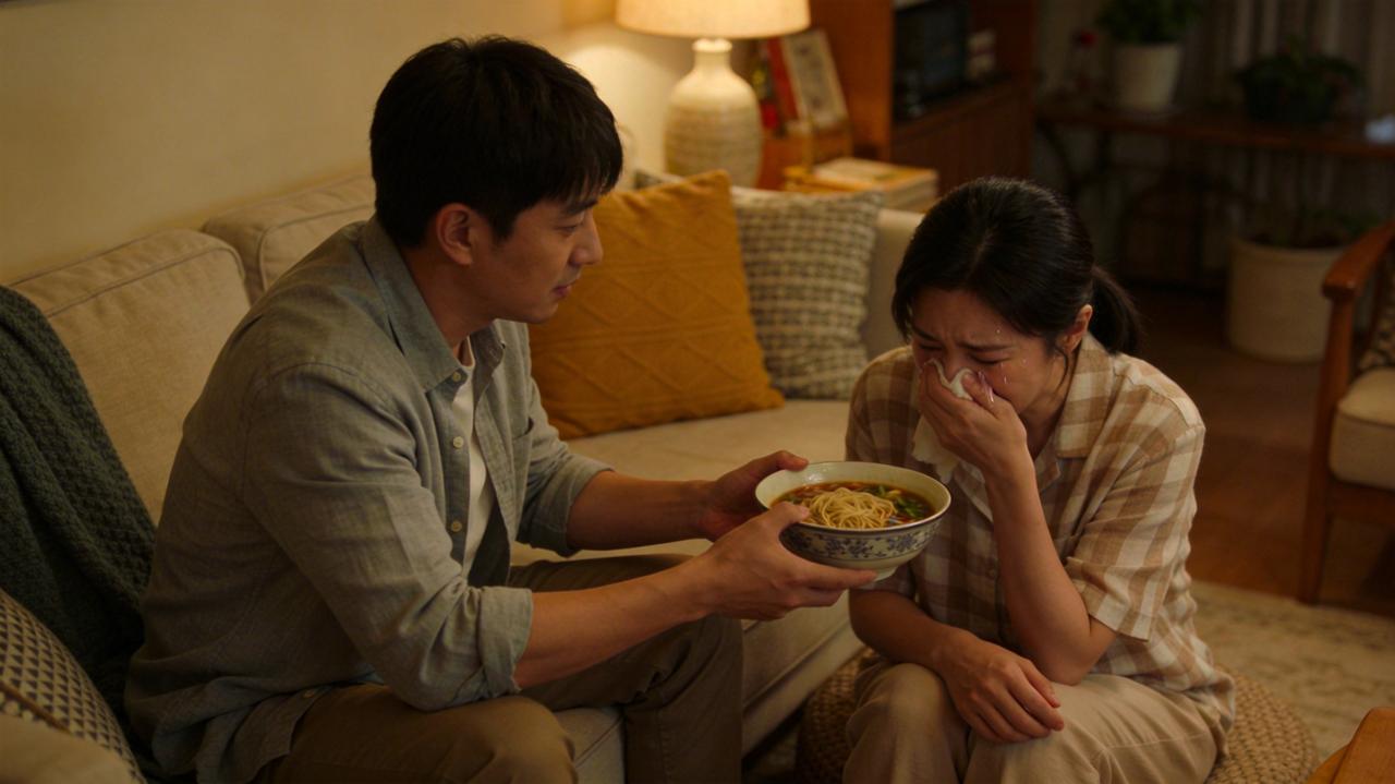 今天因为一点小事跟老公大吵了一架。

起因其实特别小,就是他下班回来没带我要他买