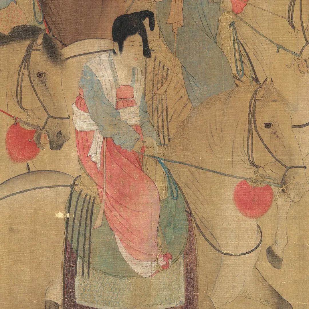 张萱，盛唐时期的宫廷画家。
最擅长画贵族妇女和儿童。
如果用今天的媒体比喻，他就