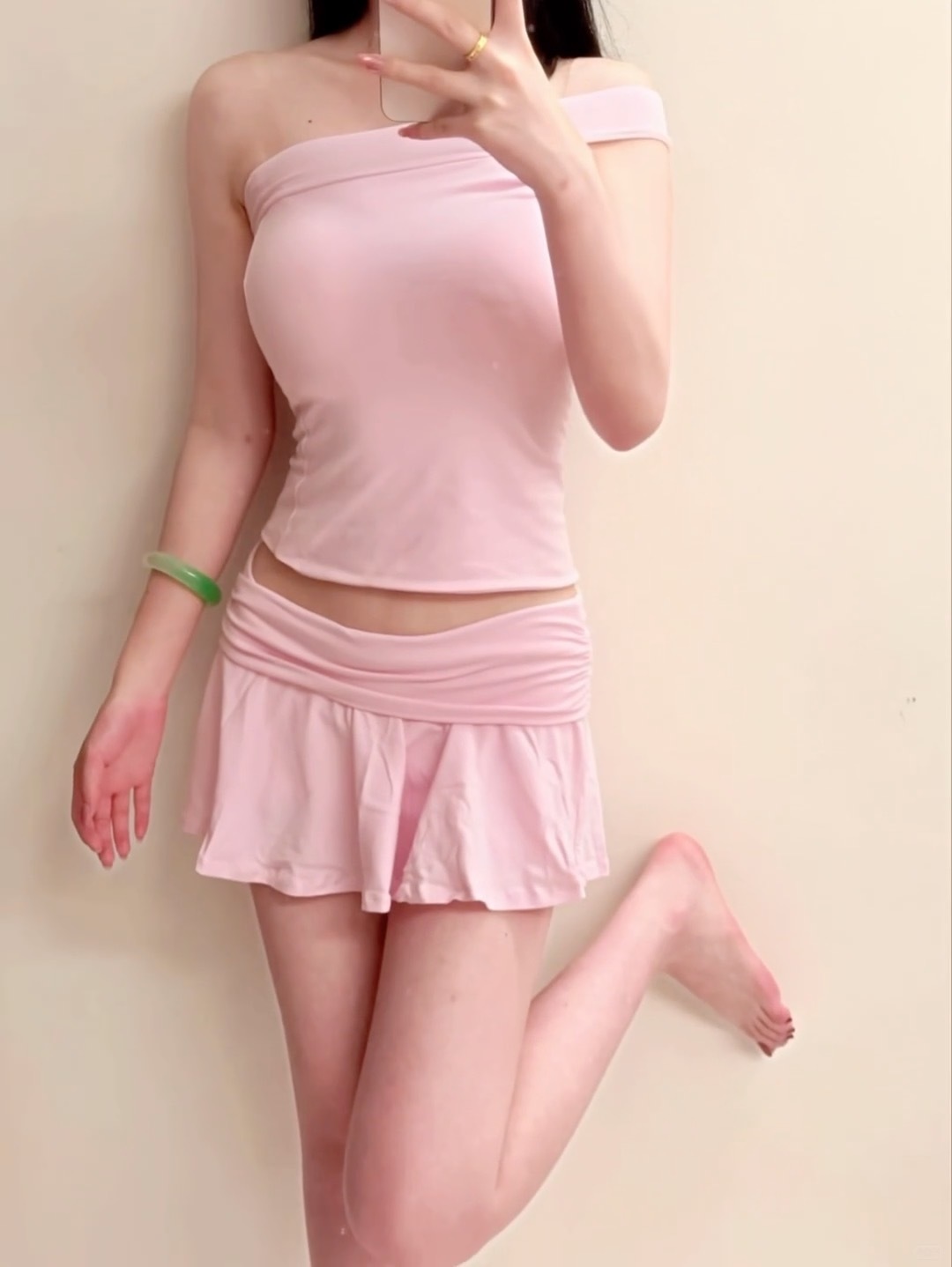 今天穿粉色🎀ootd ​​​