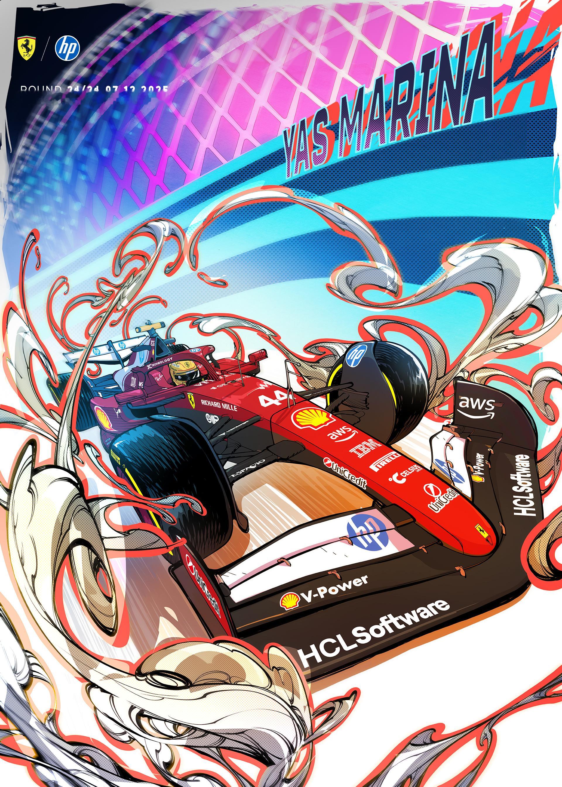 🇦🇪 阿布扎比大奖赛~各车队海报鉴赏时刻🎨收官之战！车手总冠军争夺~亚斯码