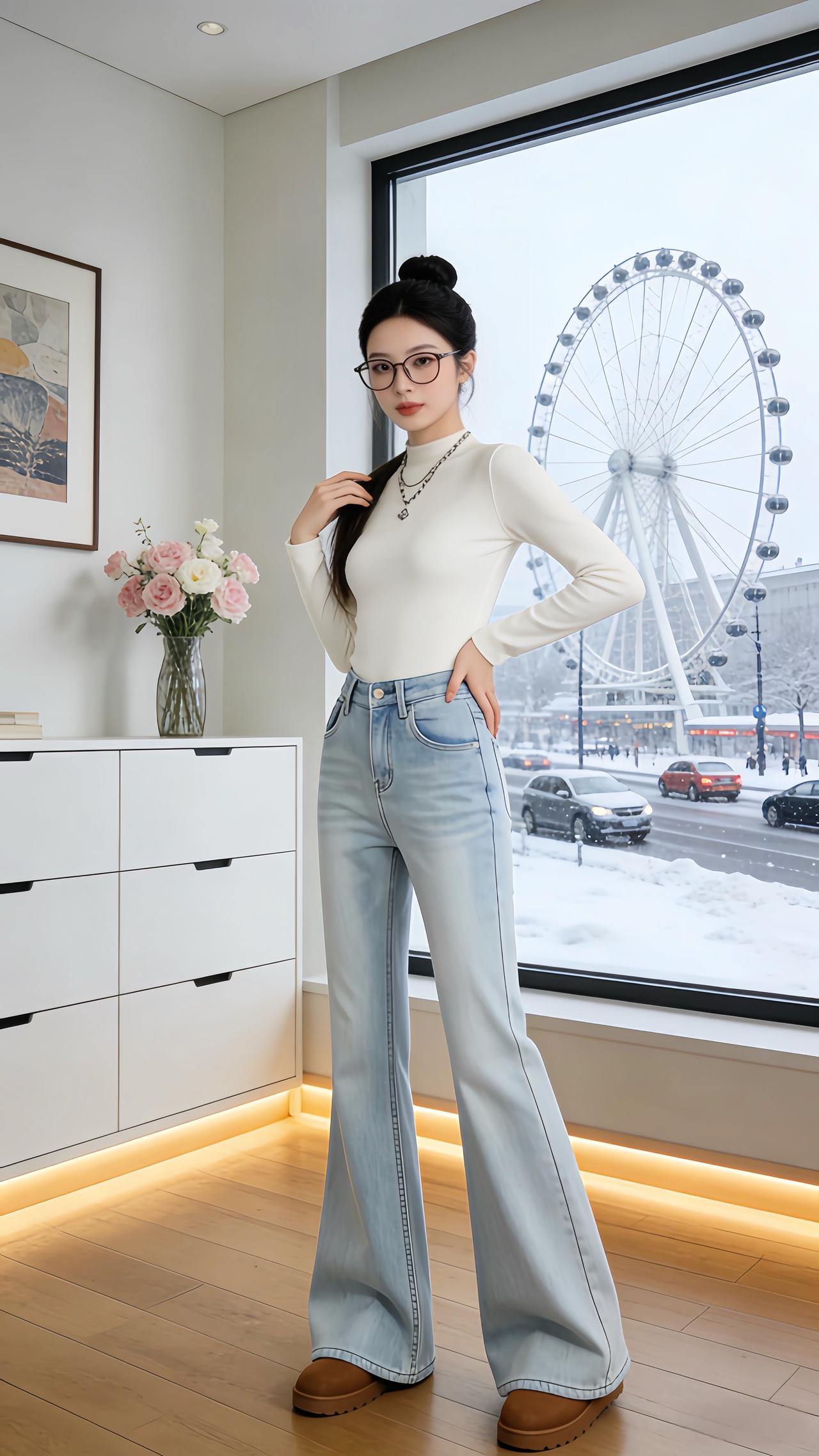 小个子穿搭 梨形身材穿搭 轻熟穿搭  轻熟穿搭 牛仔裤