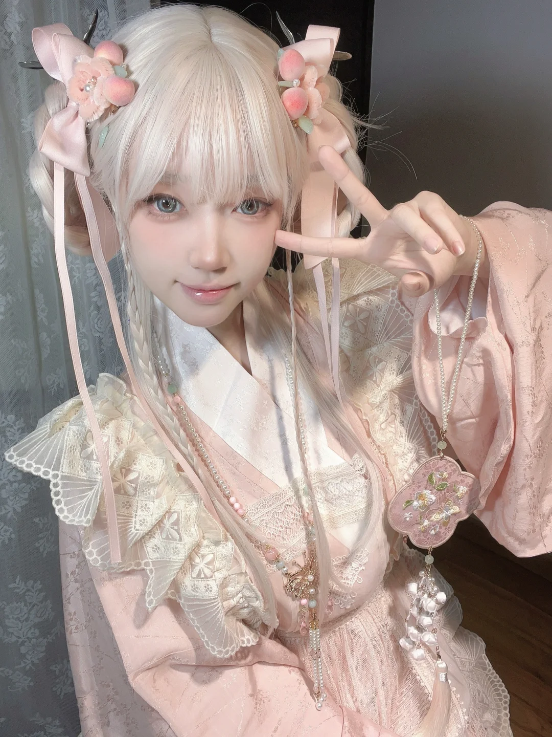 粉色汉洋折衷太可爱太嫩了！！