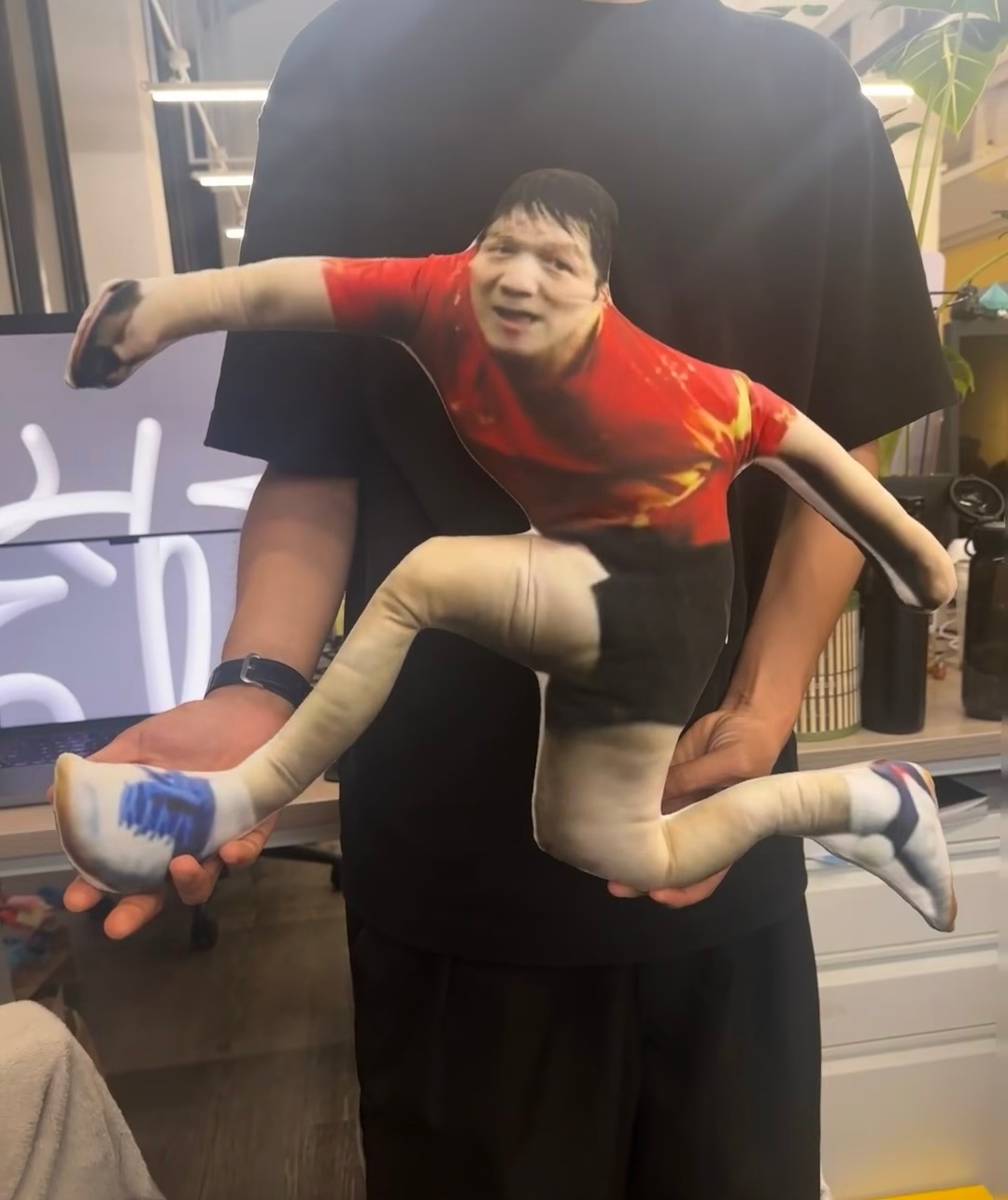 哈哈哈哈哈 樊振东这个周边抱枕真的太搞笑了（我也准备弄一个）这个抱枕做出来好丑但