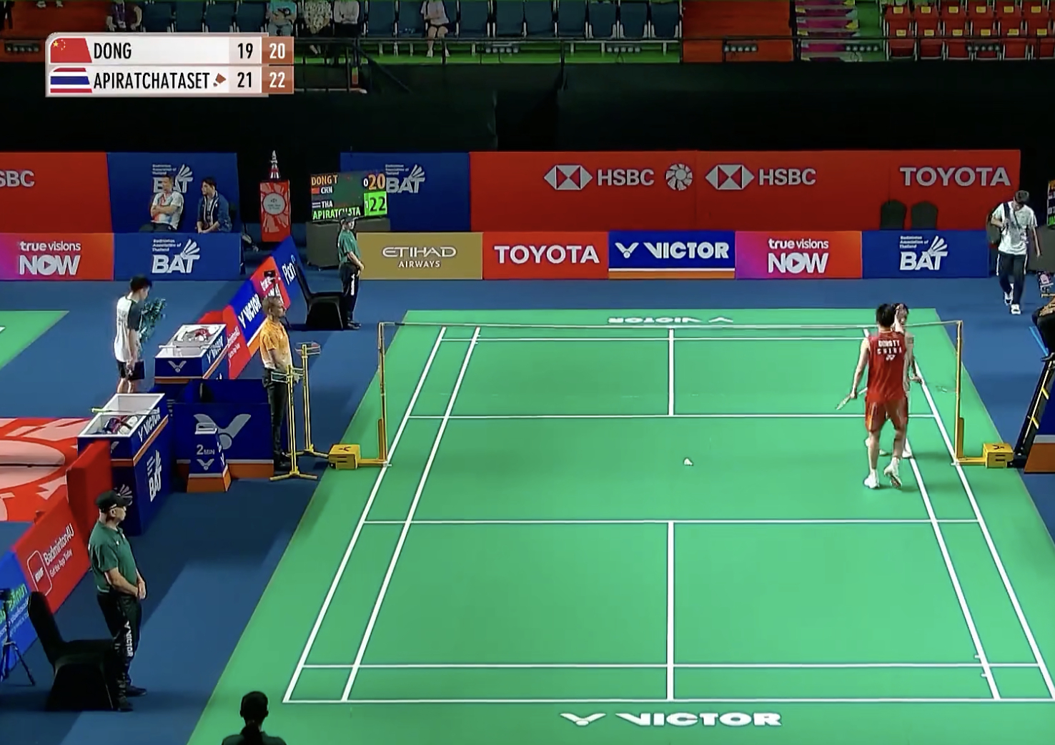 资格赛首轮：董天尧🇨🇳 19-21、20-22 🇹🇭帕查拉基2026年泰