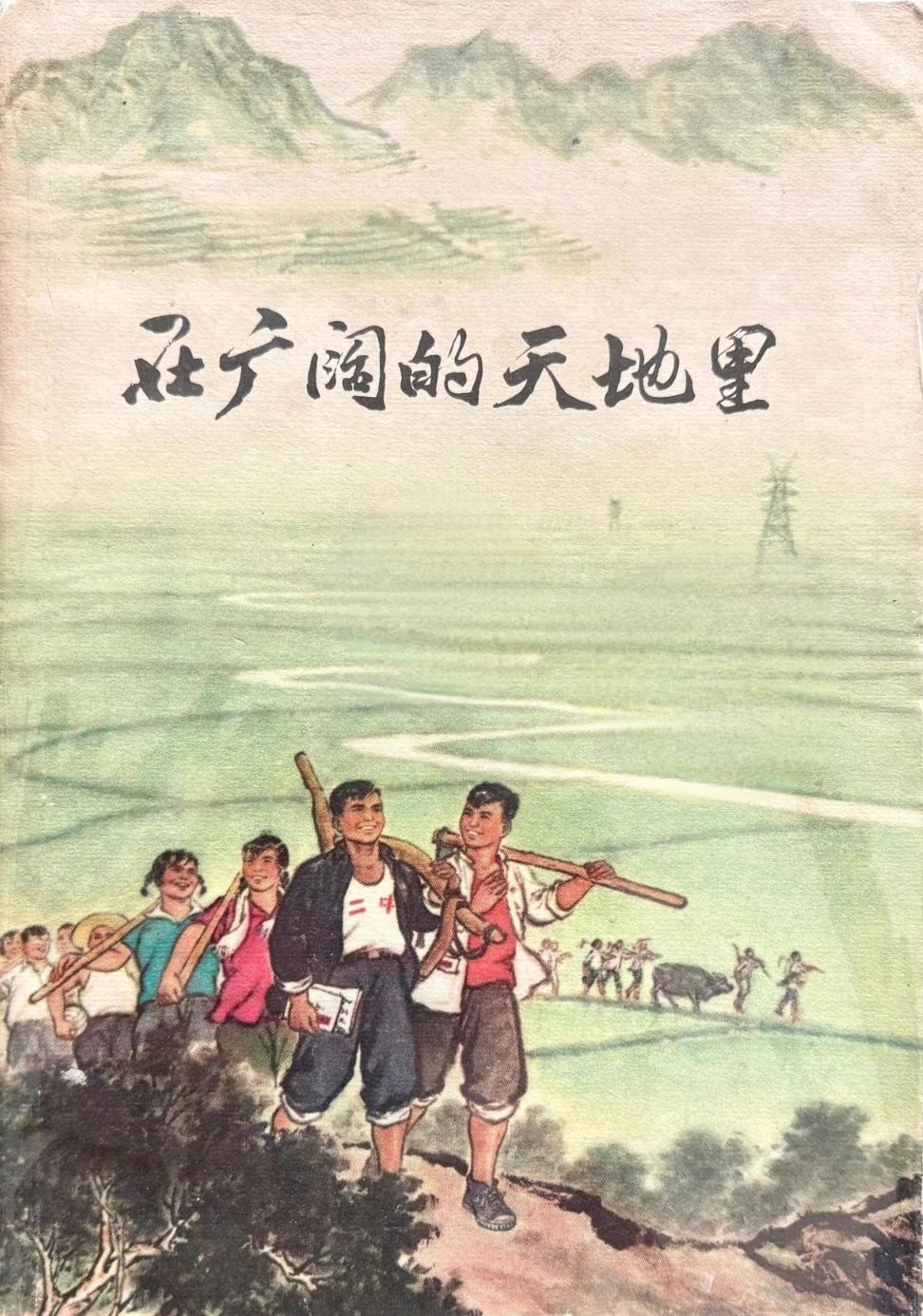 ＃红色文化＃
宣传画欣赏：
   《在广阔的天地里》