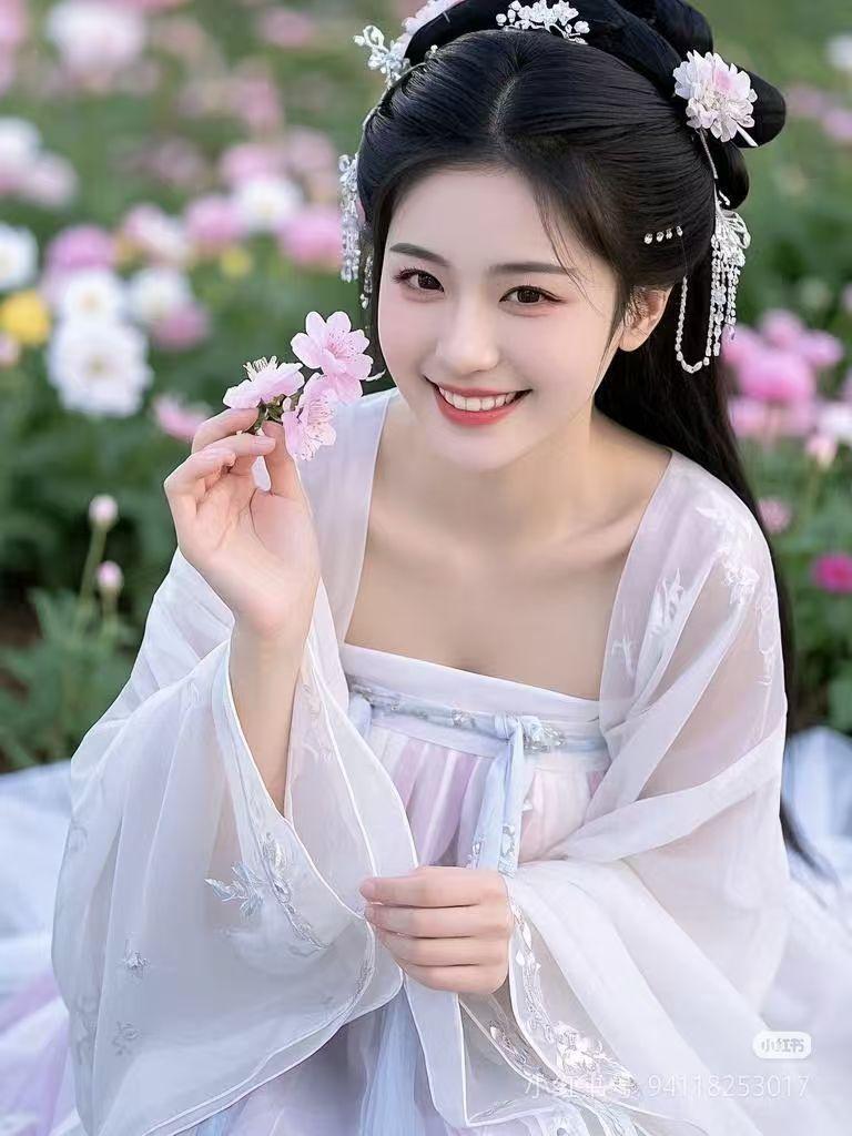 山坡羊·赞佳人
天成蕙质，
天然风韵。
清歌妙舞惊芳尘。
指弦新，莺声春。
眉分