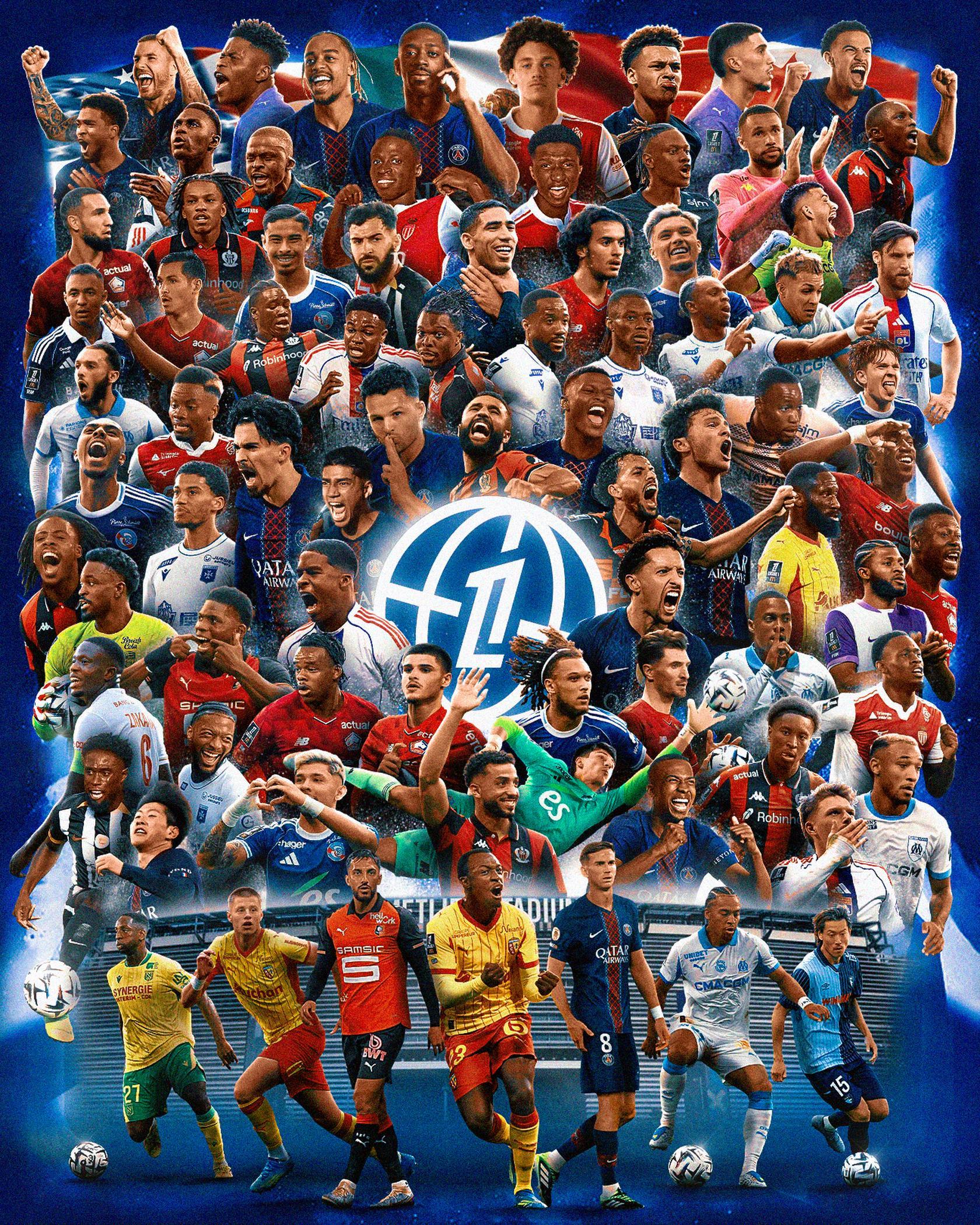 🇫🇷🏠 法国足球大家庭！🌍 共有86位法甲/法乙/法丙/青年队球员参与了