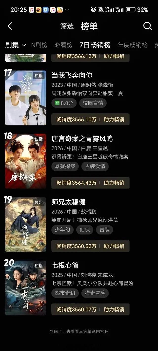 敖瑞鹏《师兄太稳健》还没定档，预热第一天优酷拉新就进了7日畅销榜 