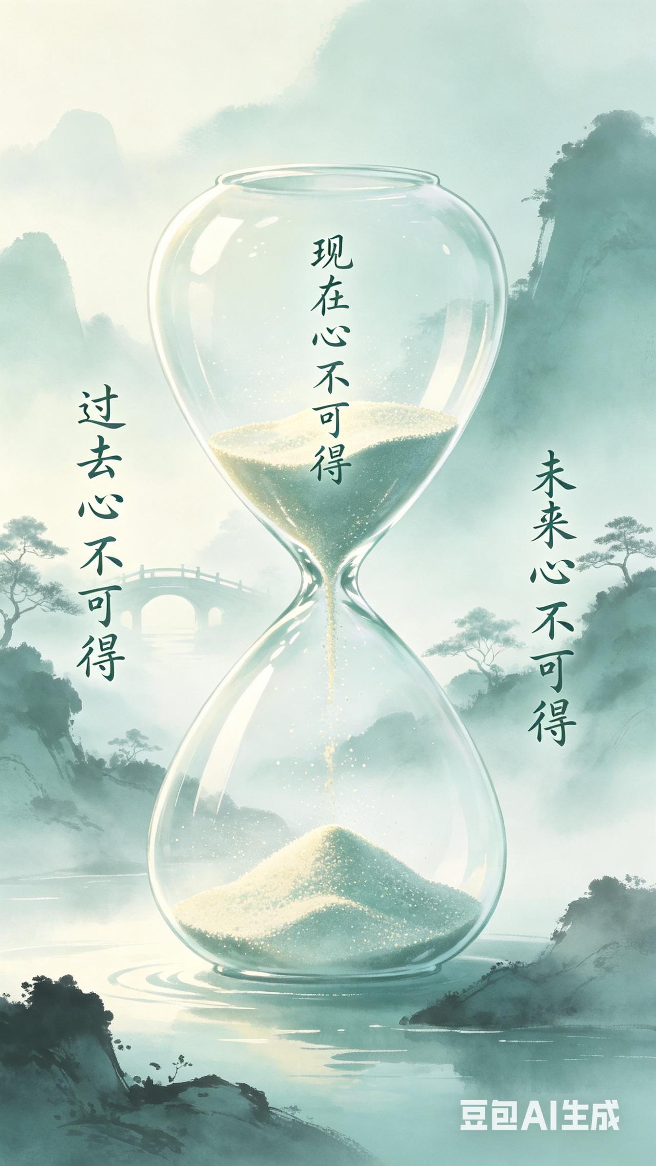 过去的抓不住，现在的留不住，未来的猜不到。不沉溺在过去，不去焦虑未来，安稳住当下