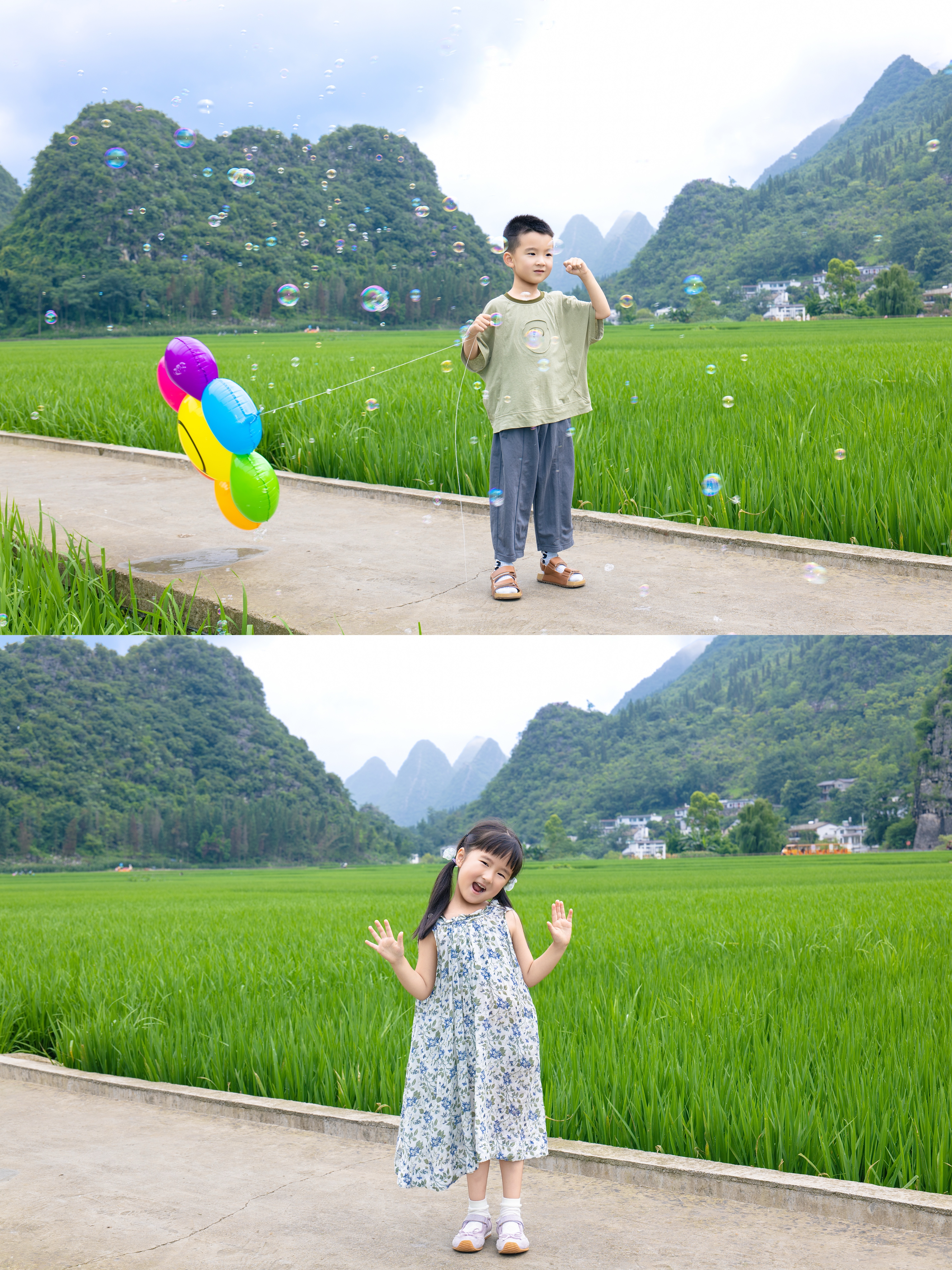 贵州黔西南兴义的田园真好，万峰林空气中都是稻香🌾图片基本都是vivo X300