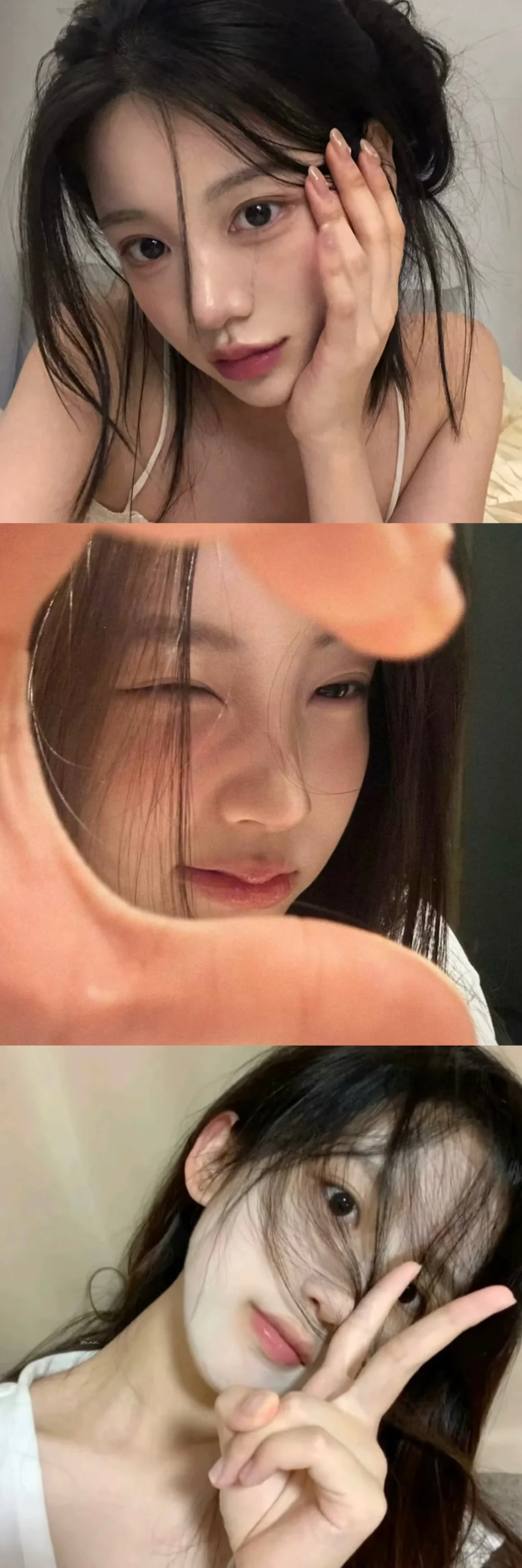 存一些韩韩的拍照姿势！