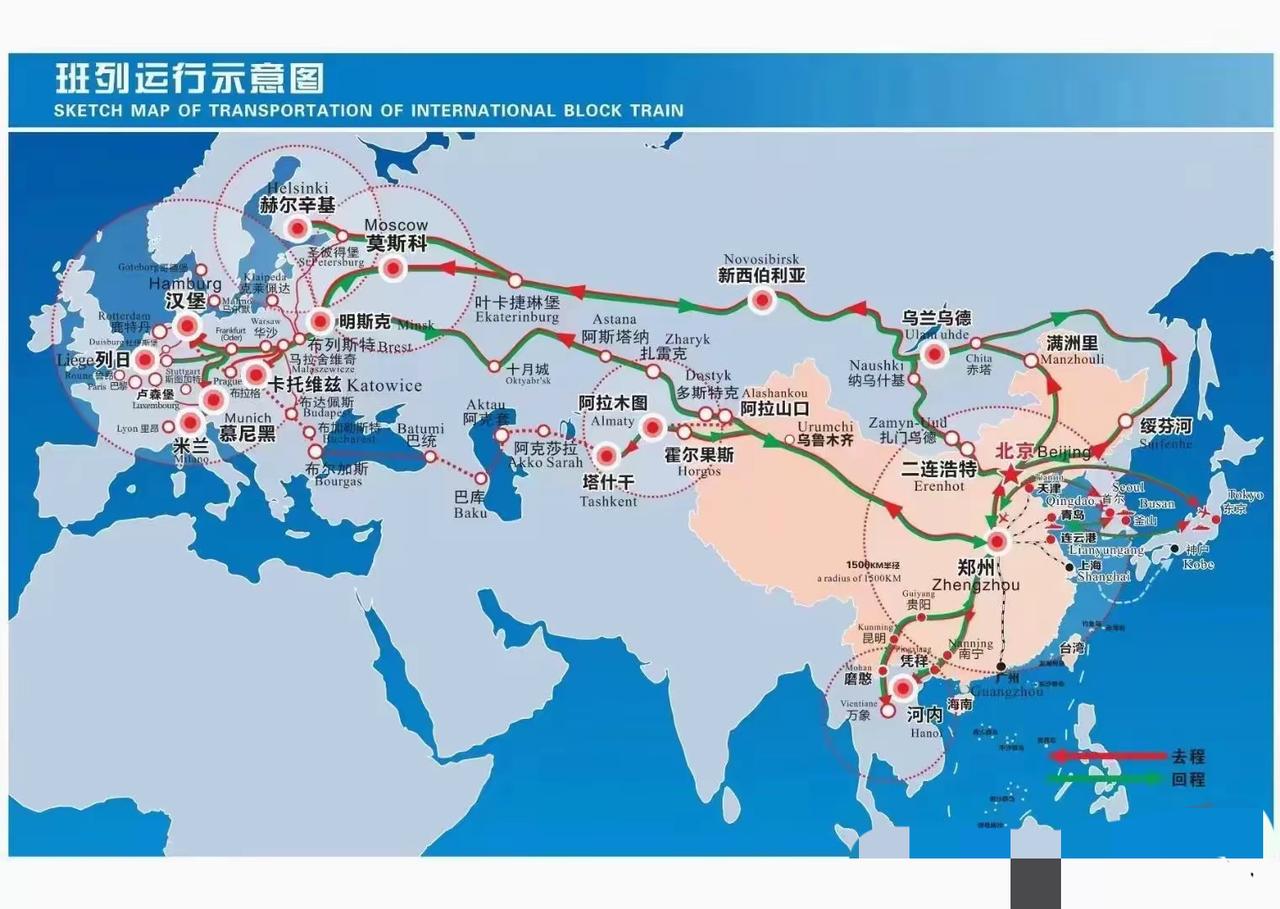 中欧班列安全稳定运行受到极大挑战，波兰在美国授意下故意拦截中欧班列，也有可能美俄