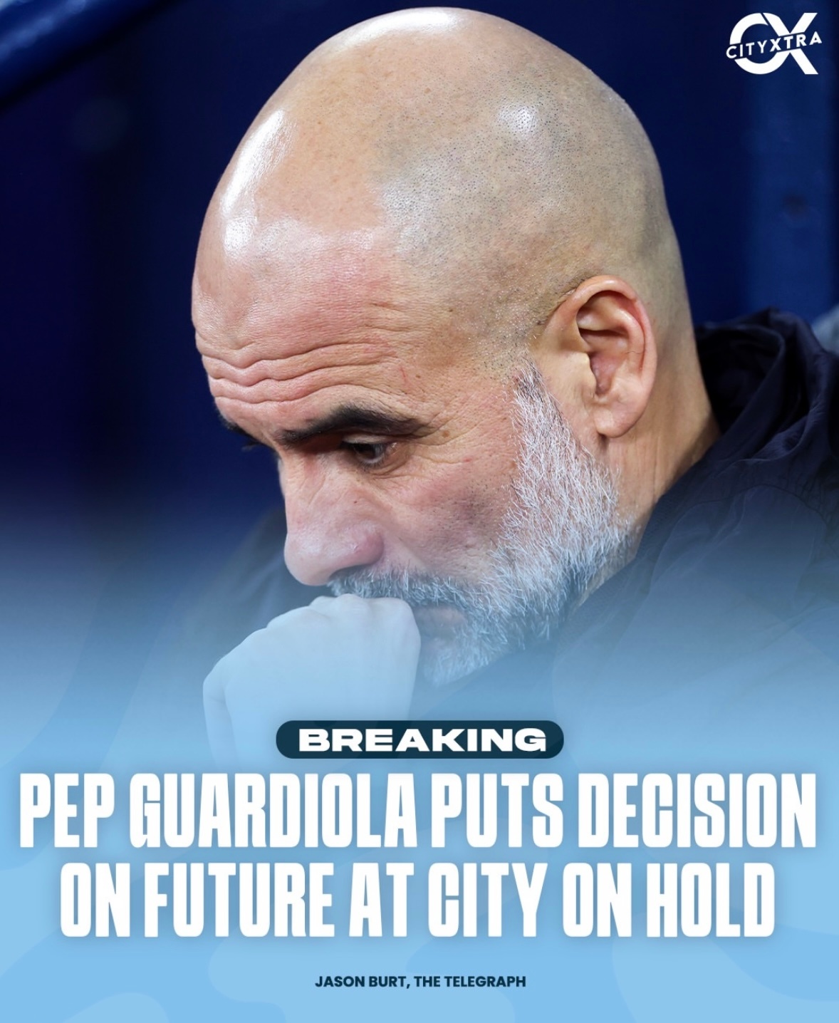 据说瓜要在赛季结束后才会决定是否继续留在曼城。搞鸡毛啊，不会拖那么久的，明天赛前