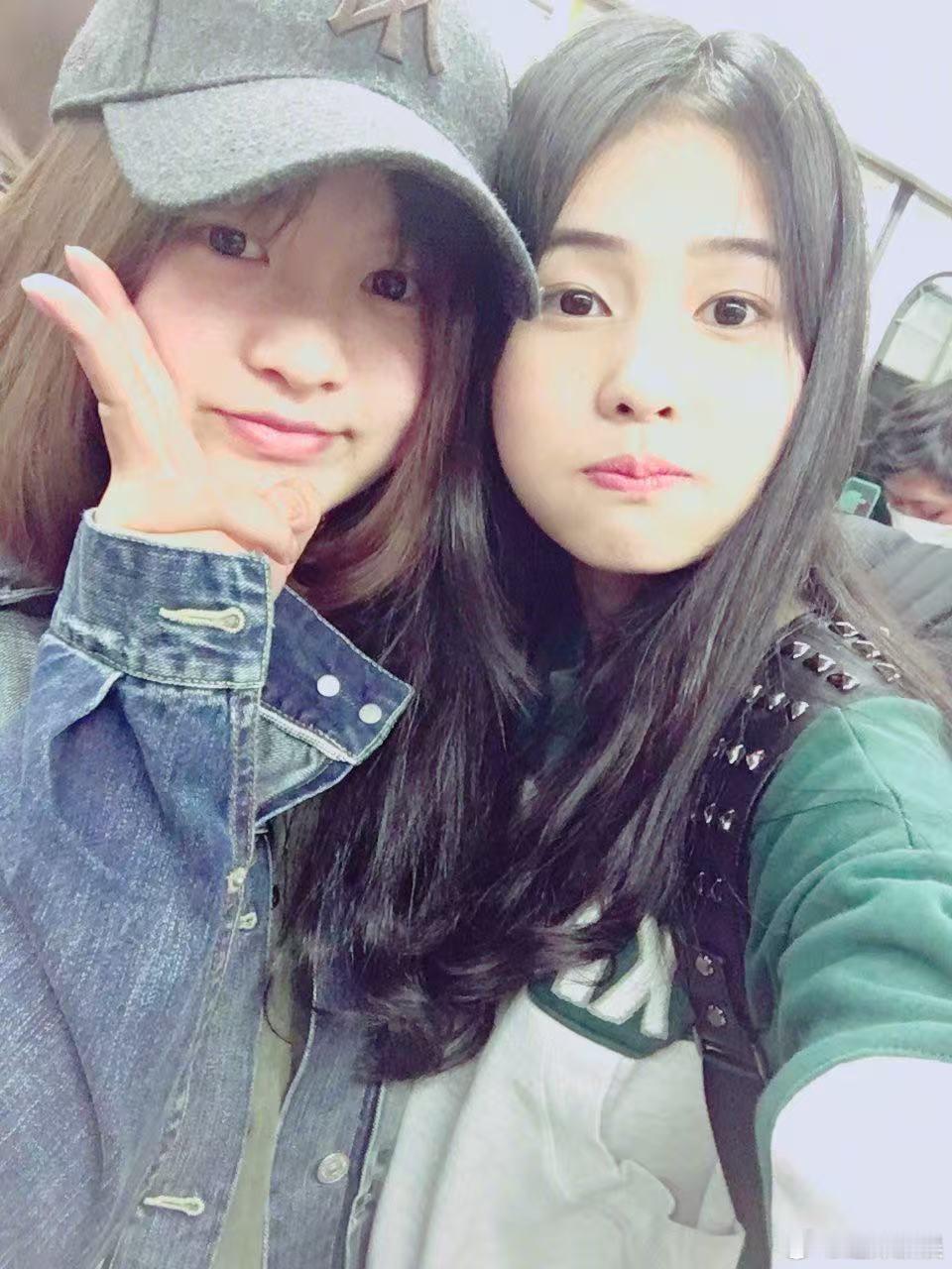 白鹿晒与呵呵合照，十周年，