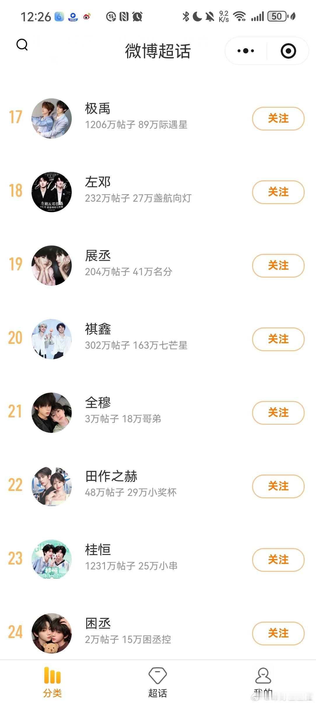 又又又15了，垂🐟静默期超话cp榜不过怎么感觉gb最近都没有进过前20啊（或许