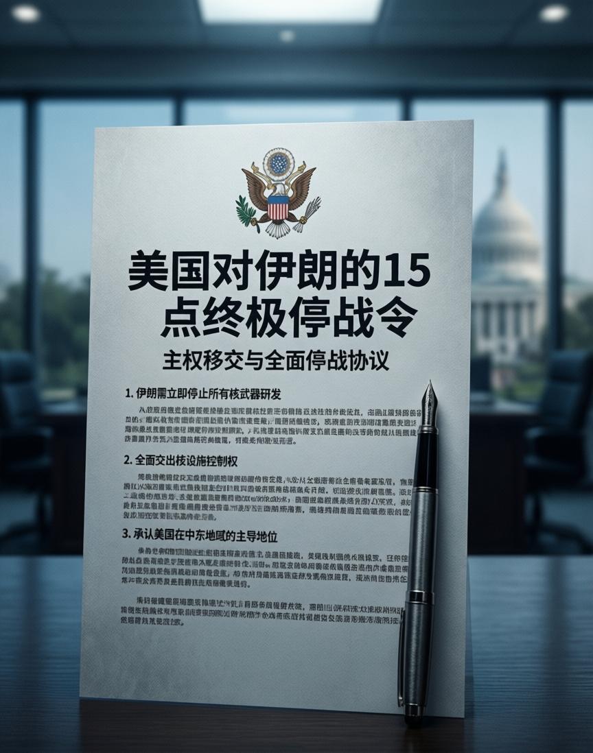 惊天曝光！美国抛出15点“终极停战令”，逼伊朗全盘交出主权？

据新华社耶路撒冷