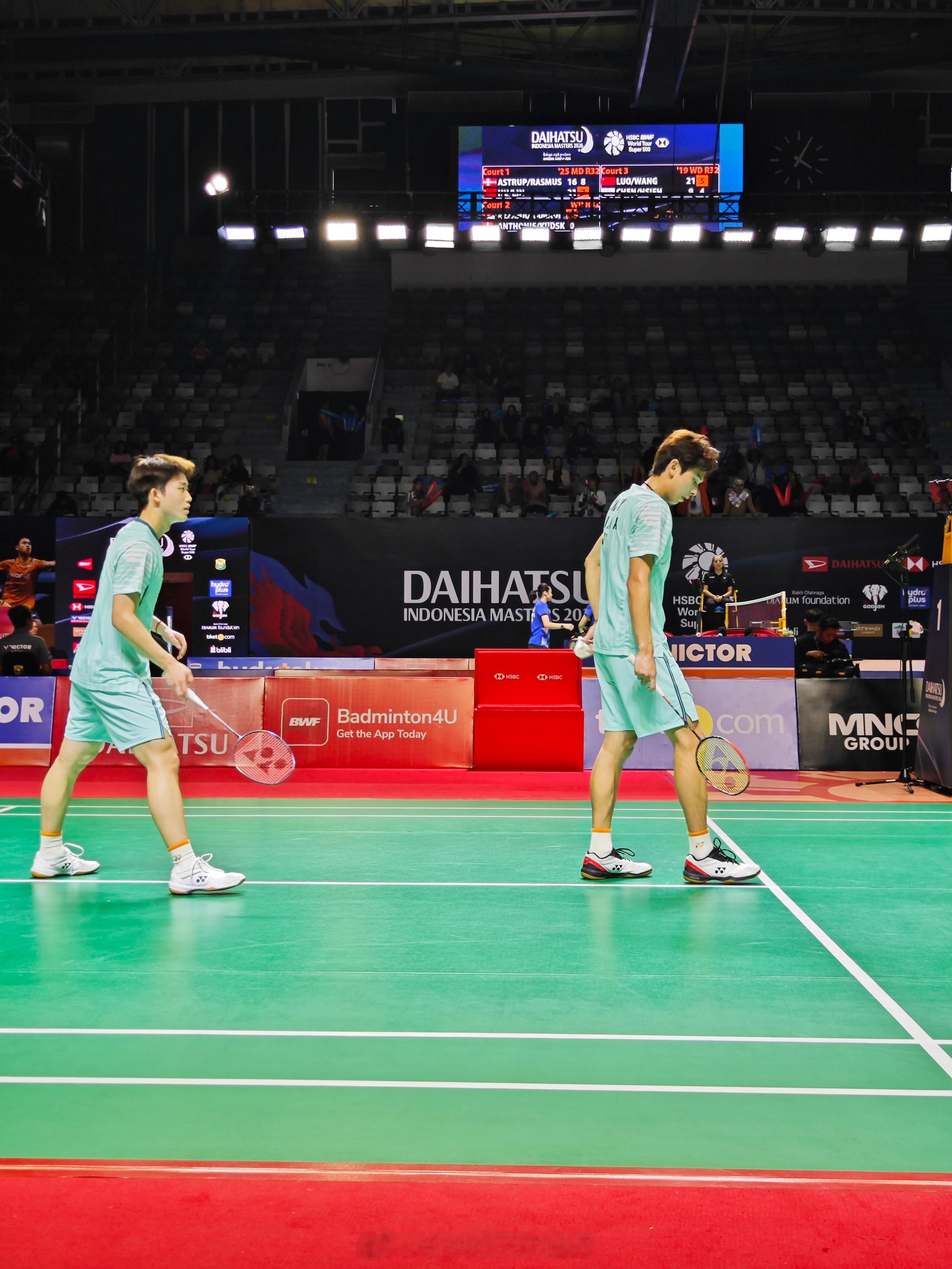 男双 1/16赛 阿斯特鲁普 / 安德斯 16-21 26-28 胡珂源 / 林