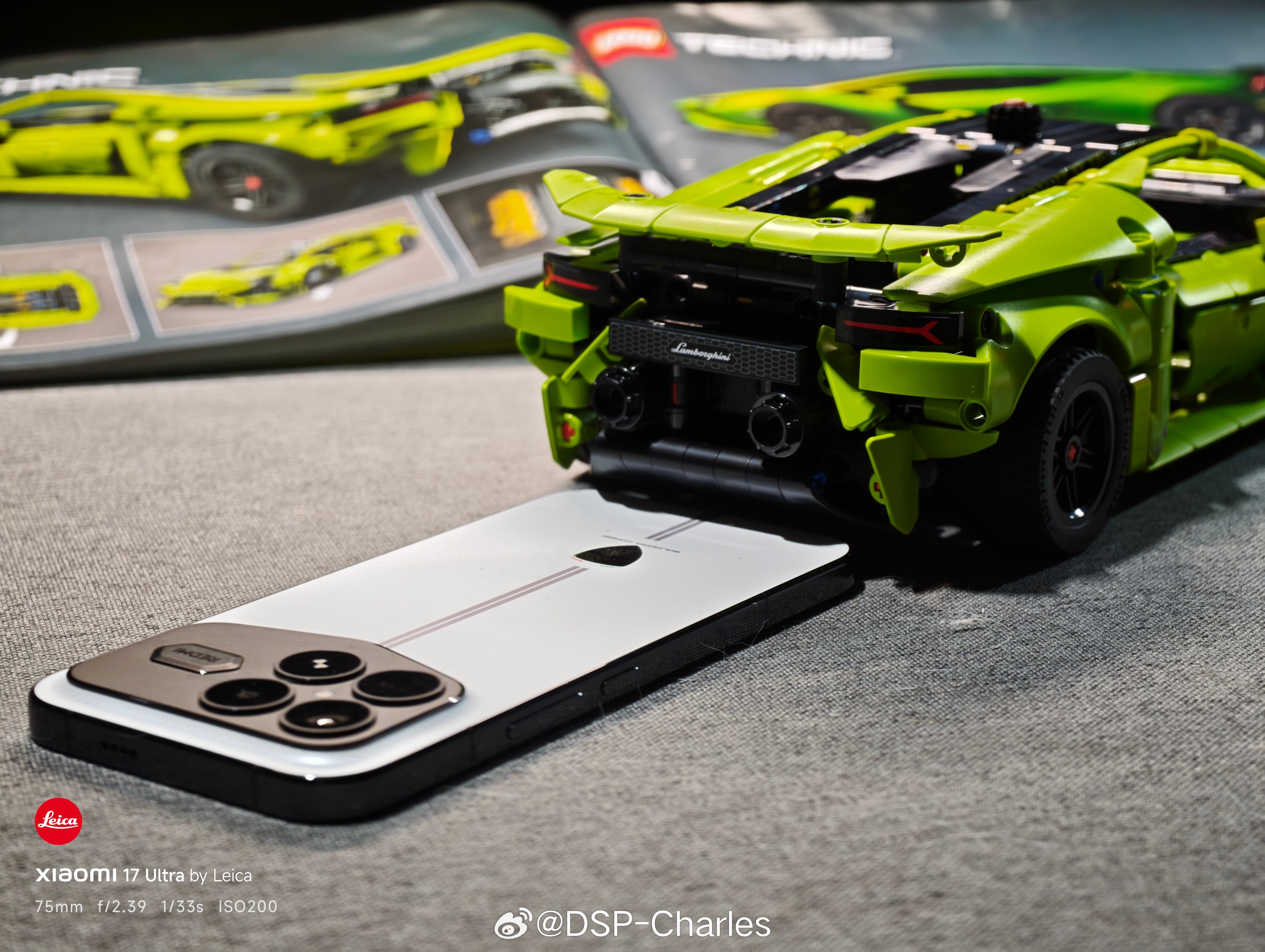 乐高兰博基尼拼完了！很帅！